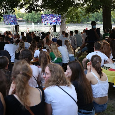Public Viewing Aachener Biergart