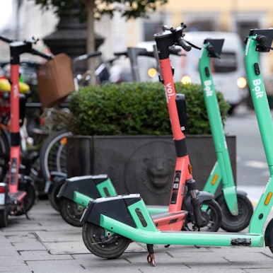 E-Scooter Straßenrand