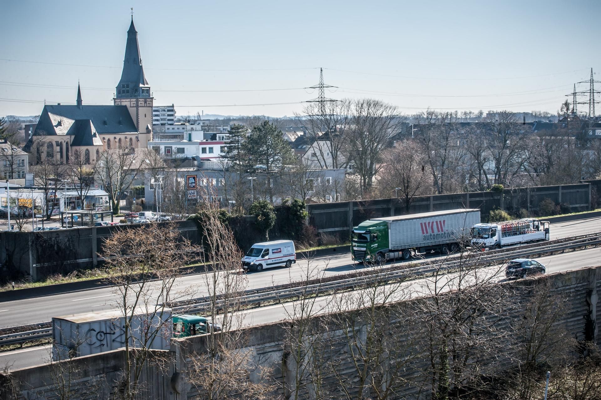 Autobahn A3 Leverkusen Manfort