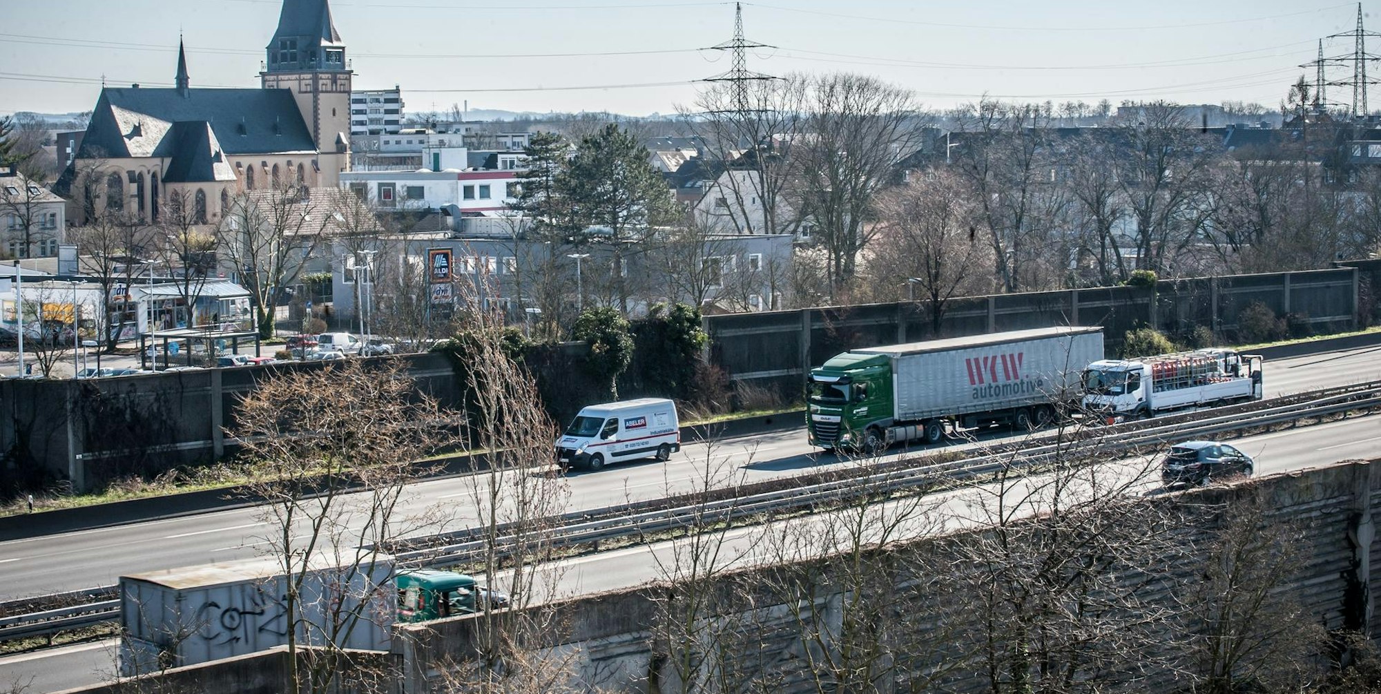 Autobahn A3 Leverkusen Manfort