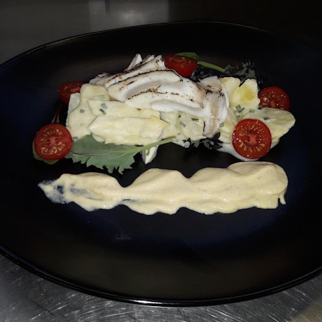 in Essig gebeitzer Kabeljau neu