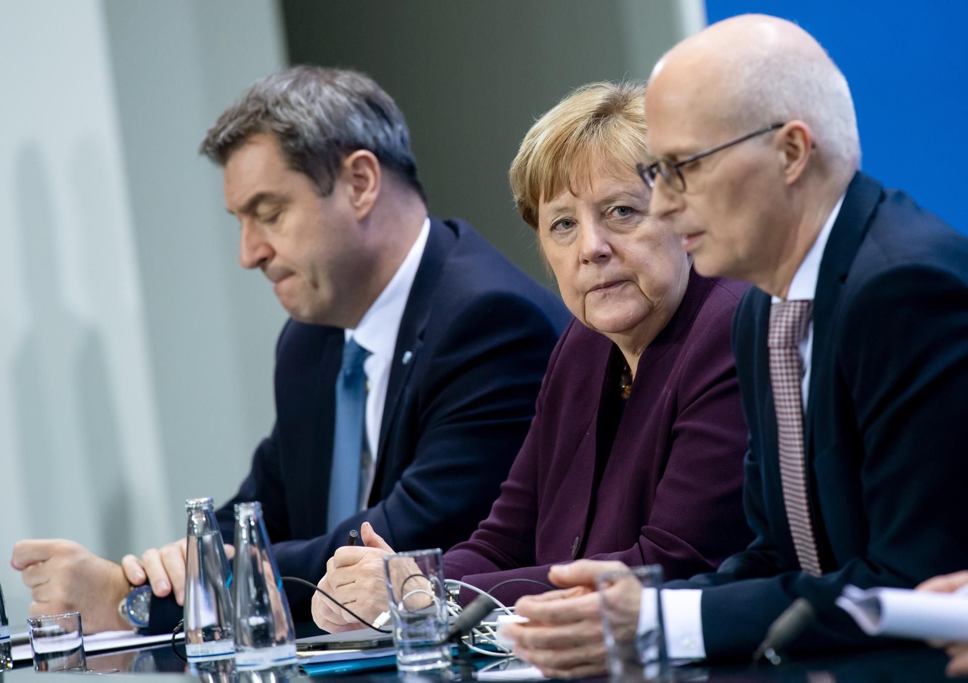 Söder Merkel Tschentscher