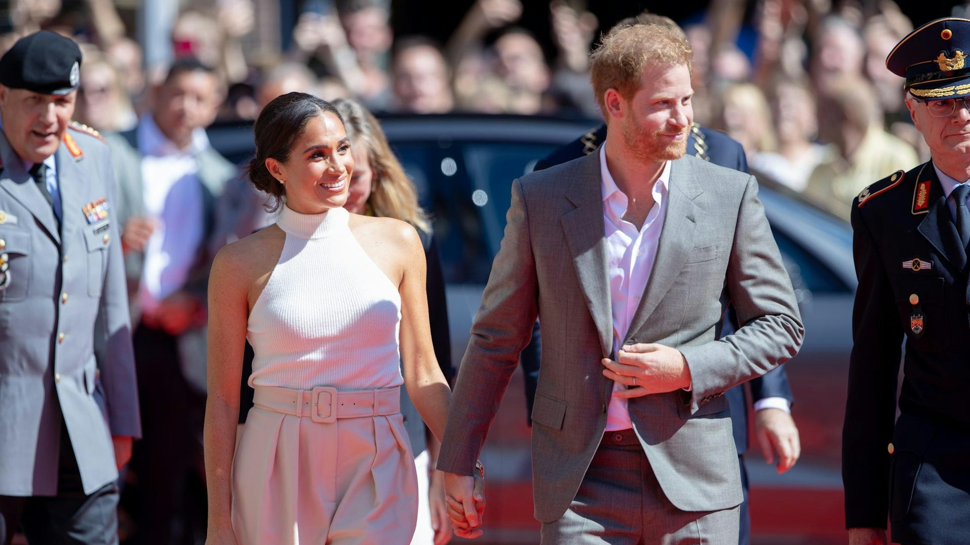 Harry und Meghan besuchten Düsseldorf im vergangenen Jahr, um für die Invictus Games 2023 zu werben.