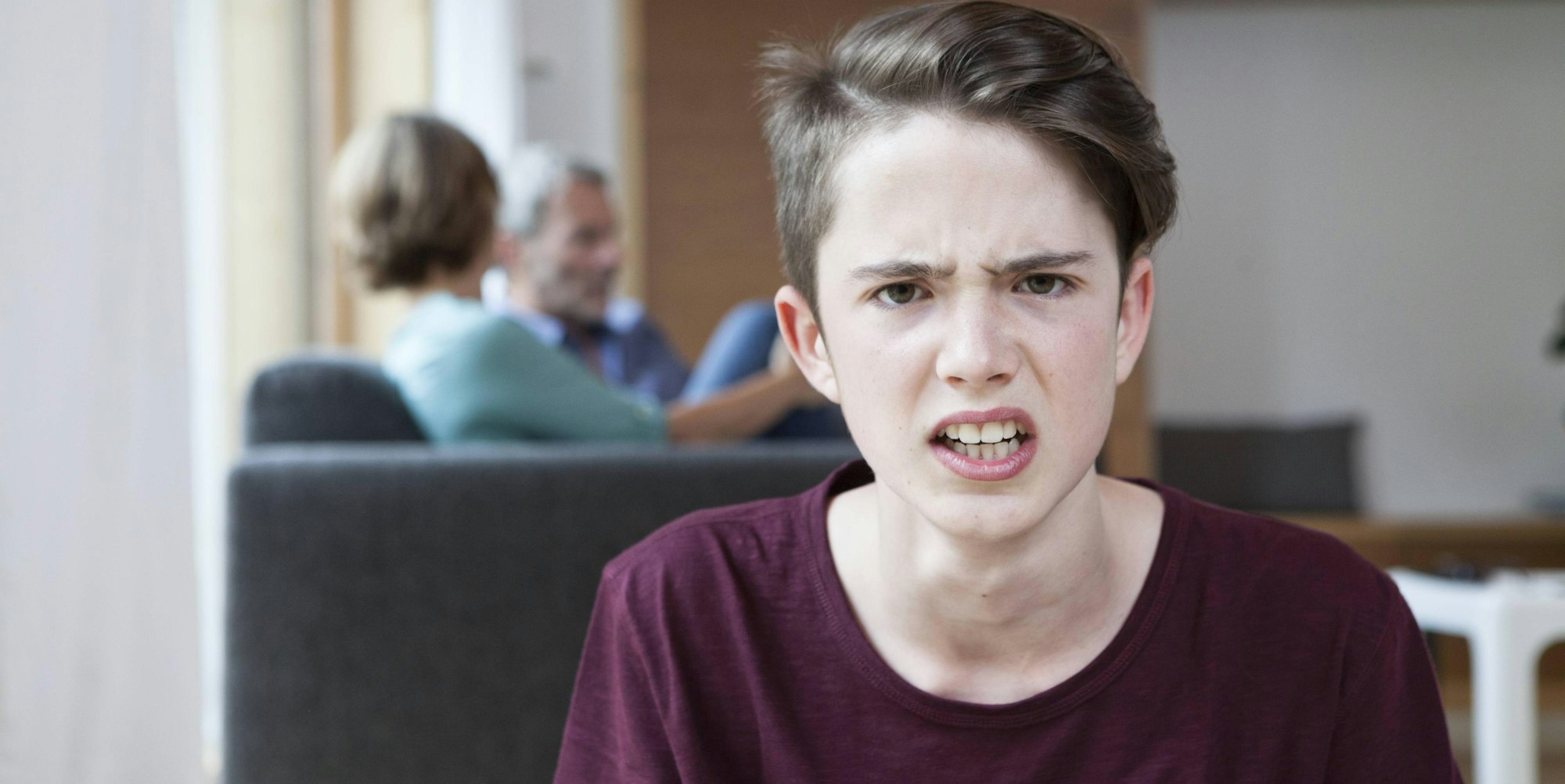 Ein schlecht gelaunter Teenager