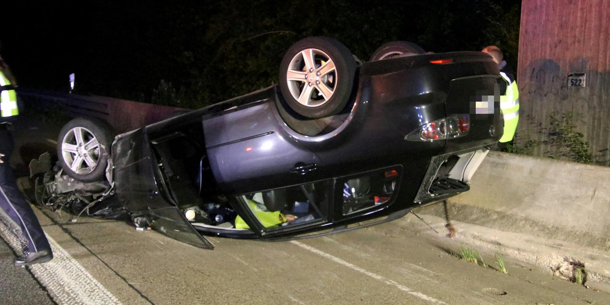 Unfall A555 1