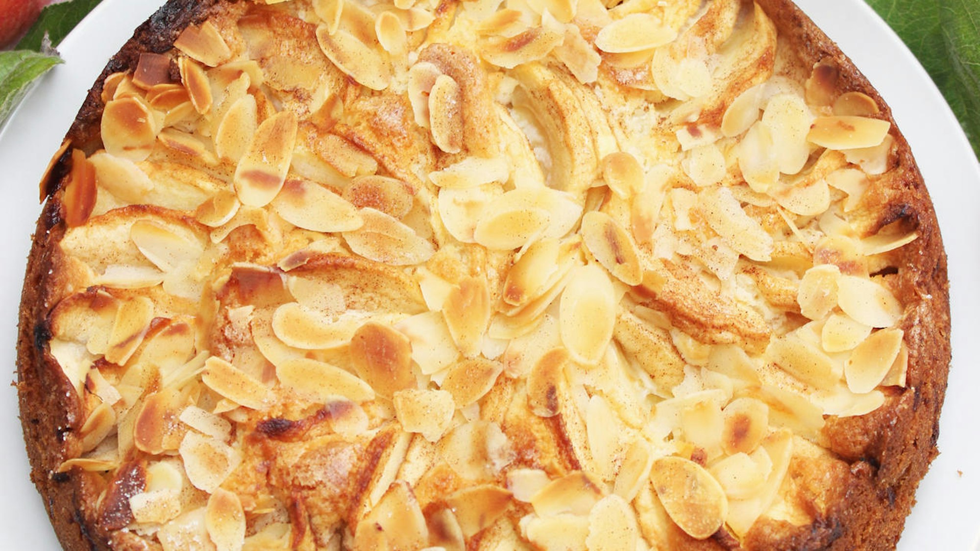 Apfelkuchen mit Mandelblättchen