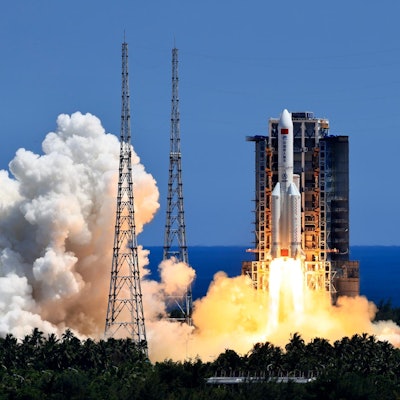 China Rakete stürzt ab