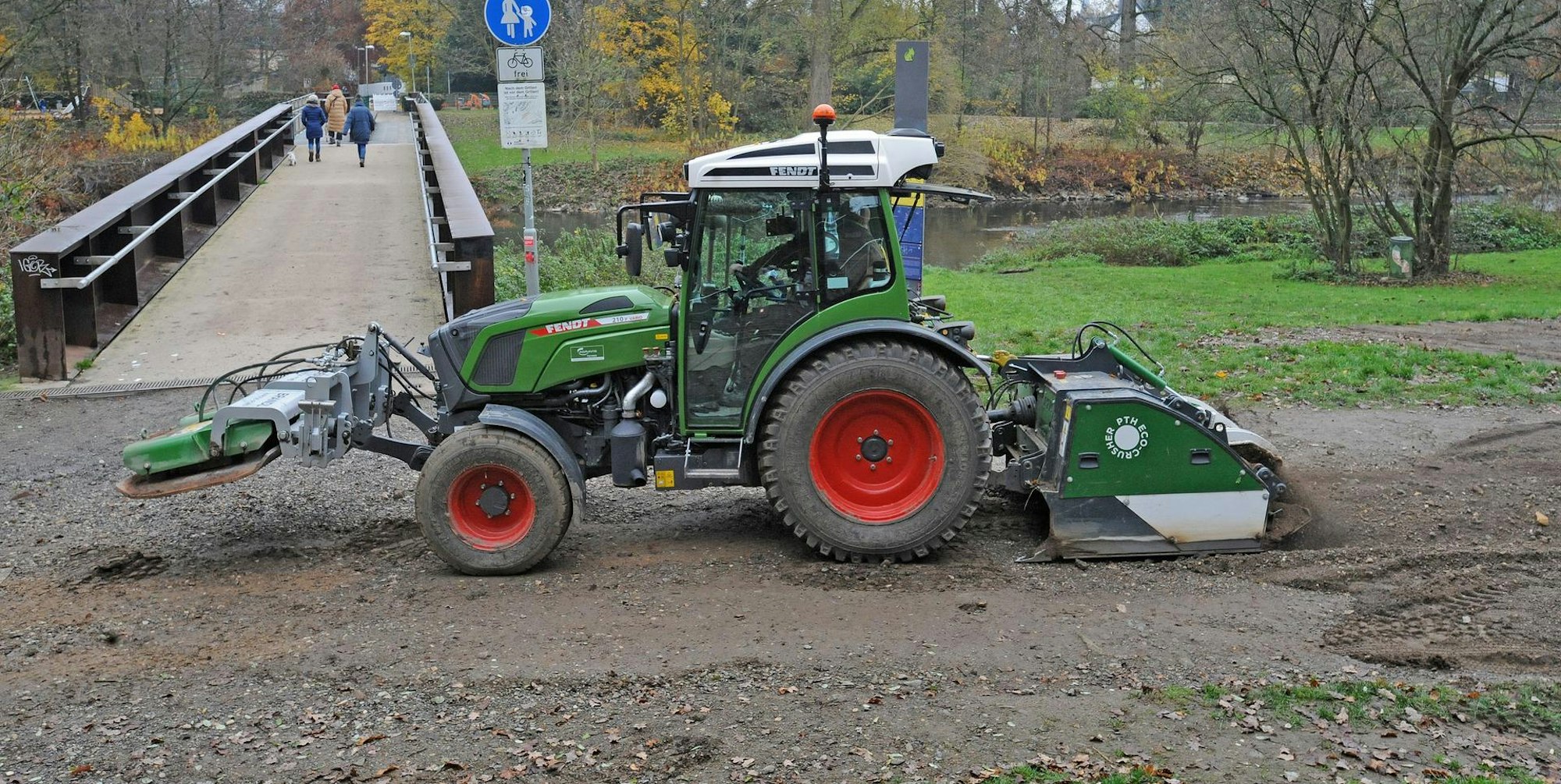 Zerstörte Radwege Sanierung
