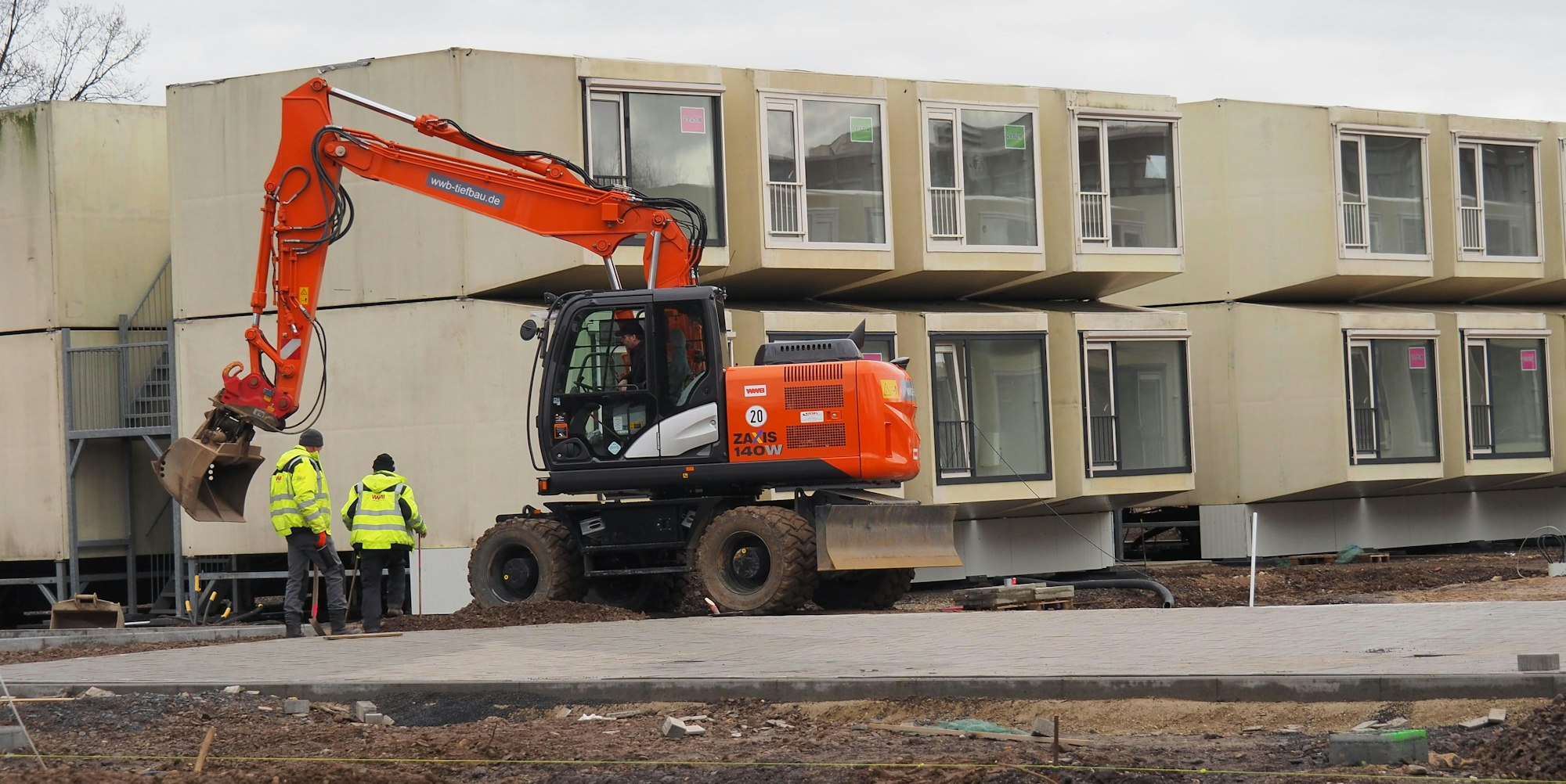 Die neuen Flüchtlingsunterkünfte an der Eygelshovener Straße