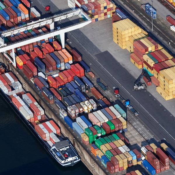 Schiffe containerhafen