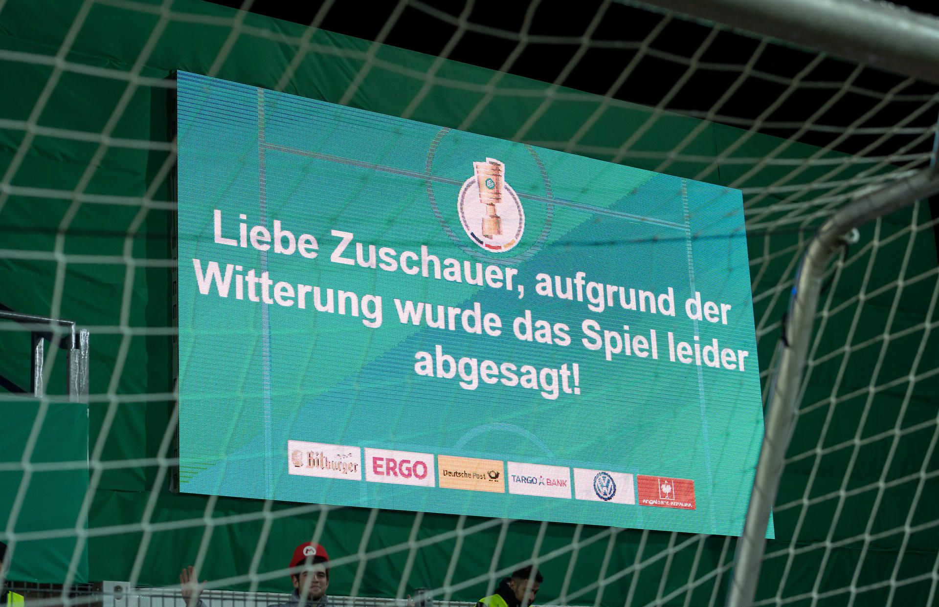 abgesagte Spiele
