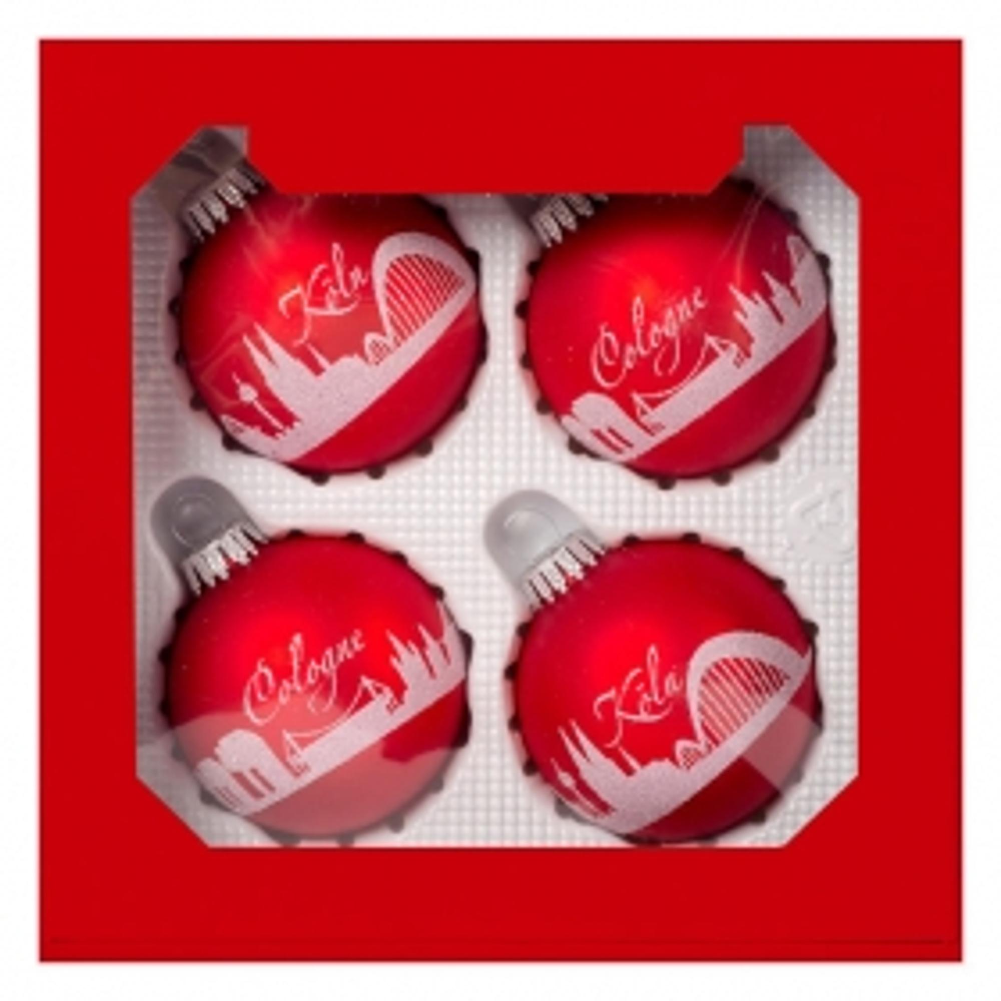 Christbaumkugel_Koeln_Cologne_Skyline_4er_Set_Geschenkbox_rot