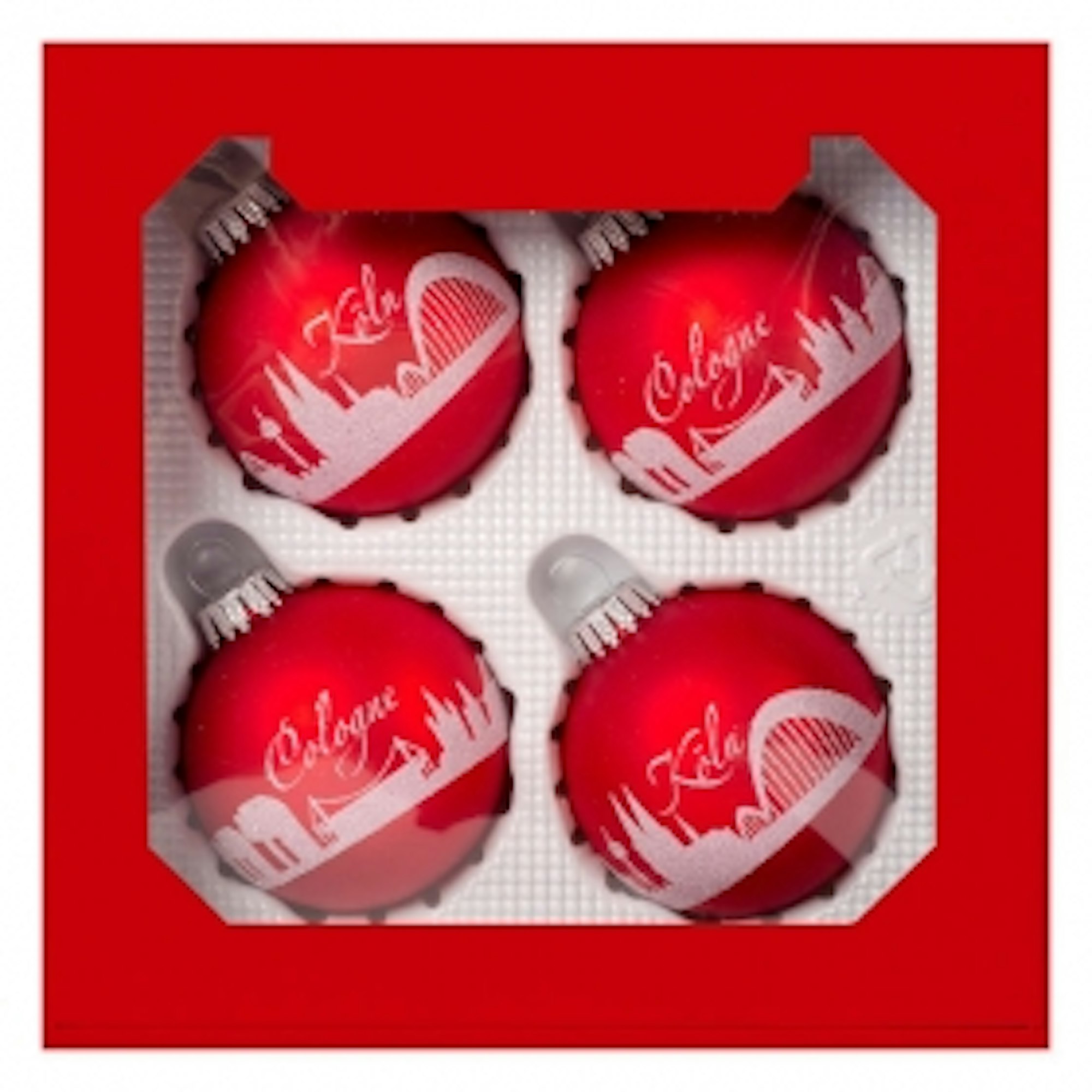 Christbaumkugel_Koeln_Cologne_Skyline_4er_Set_Geschenkbox_rot