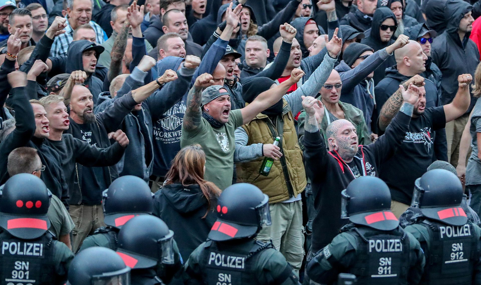 Chemnitz Bürgerwehr dpa