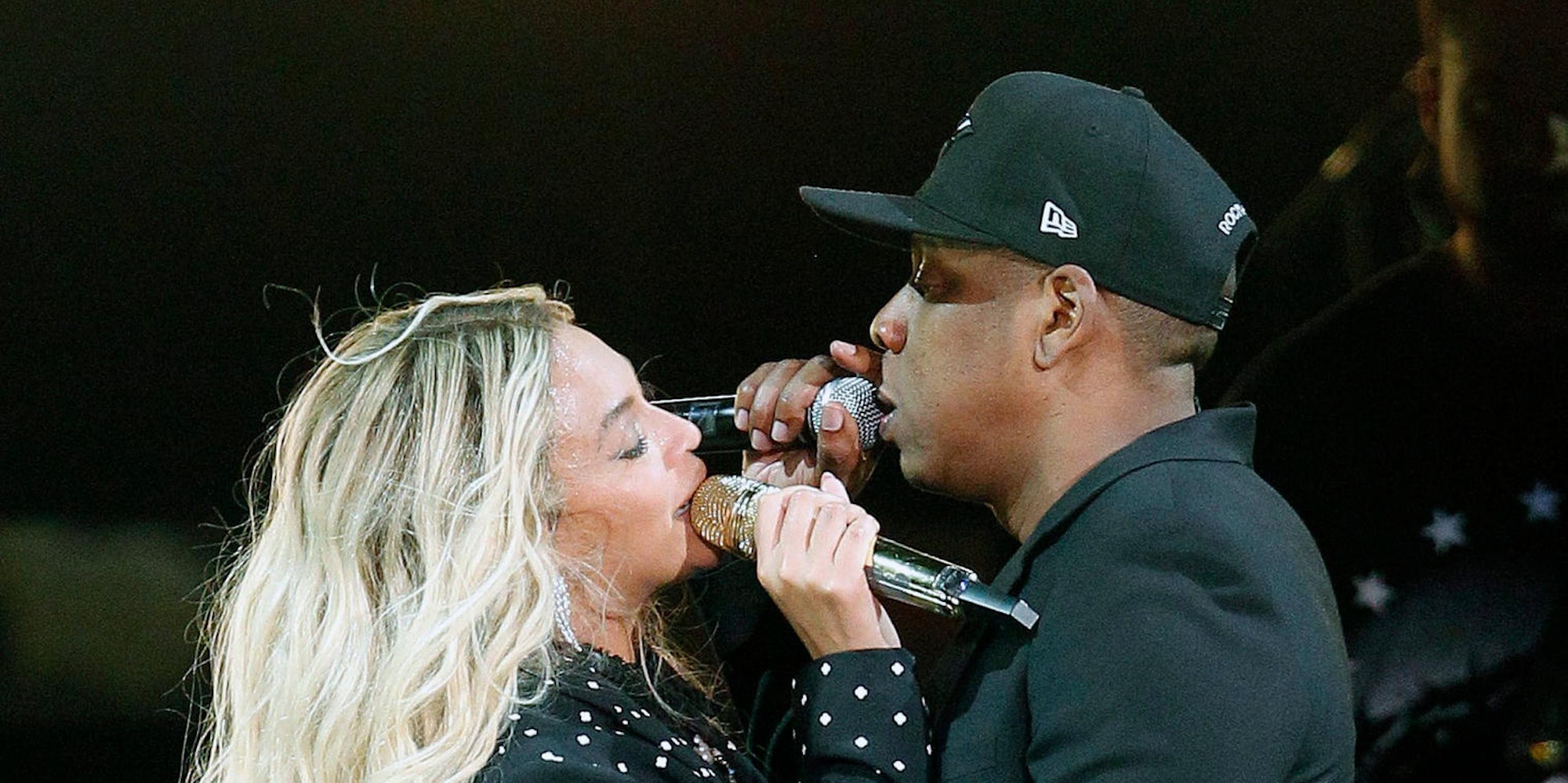 Beyonce und Jay-Z singe gemeinsam