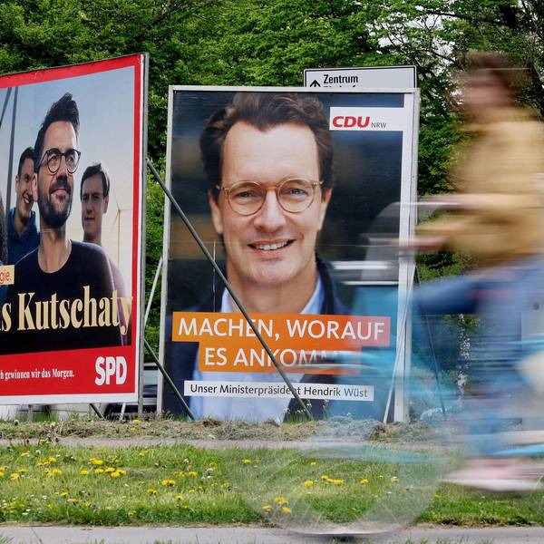 Wüst Kutschaty Plakate dpa