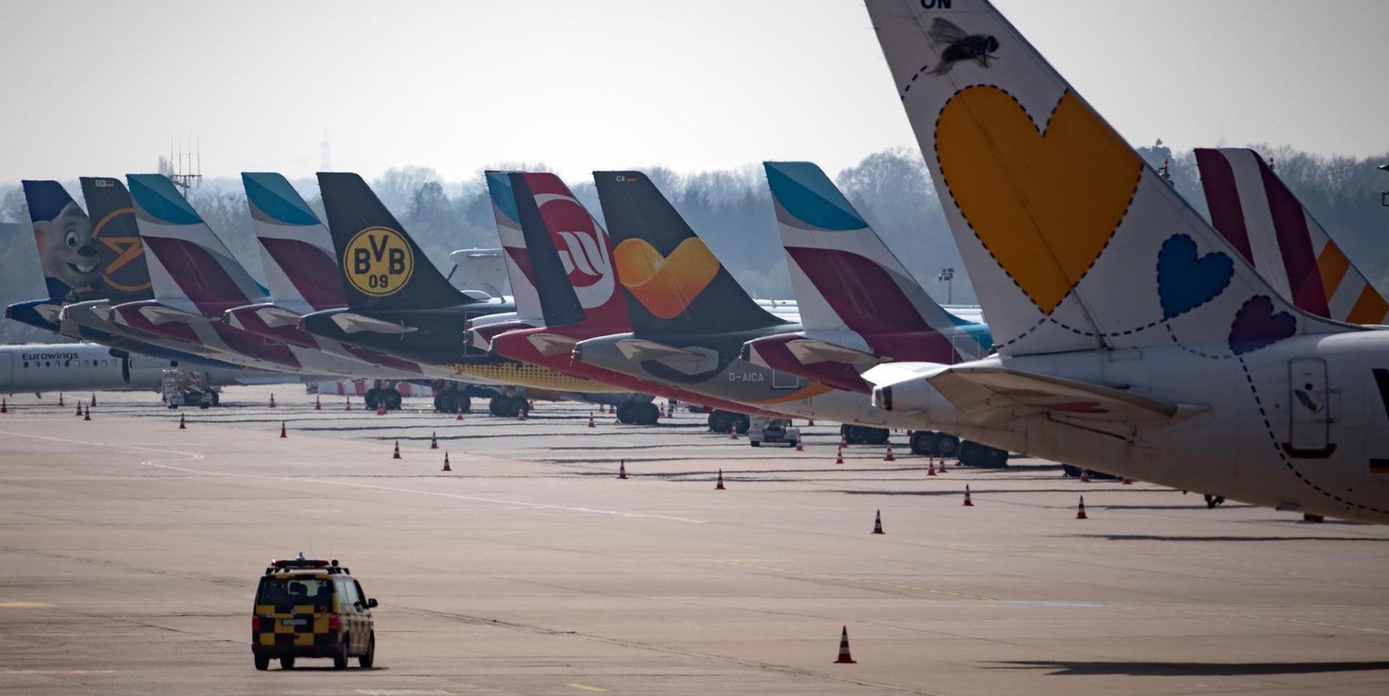 Flugzeuge stillgelegt Corona