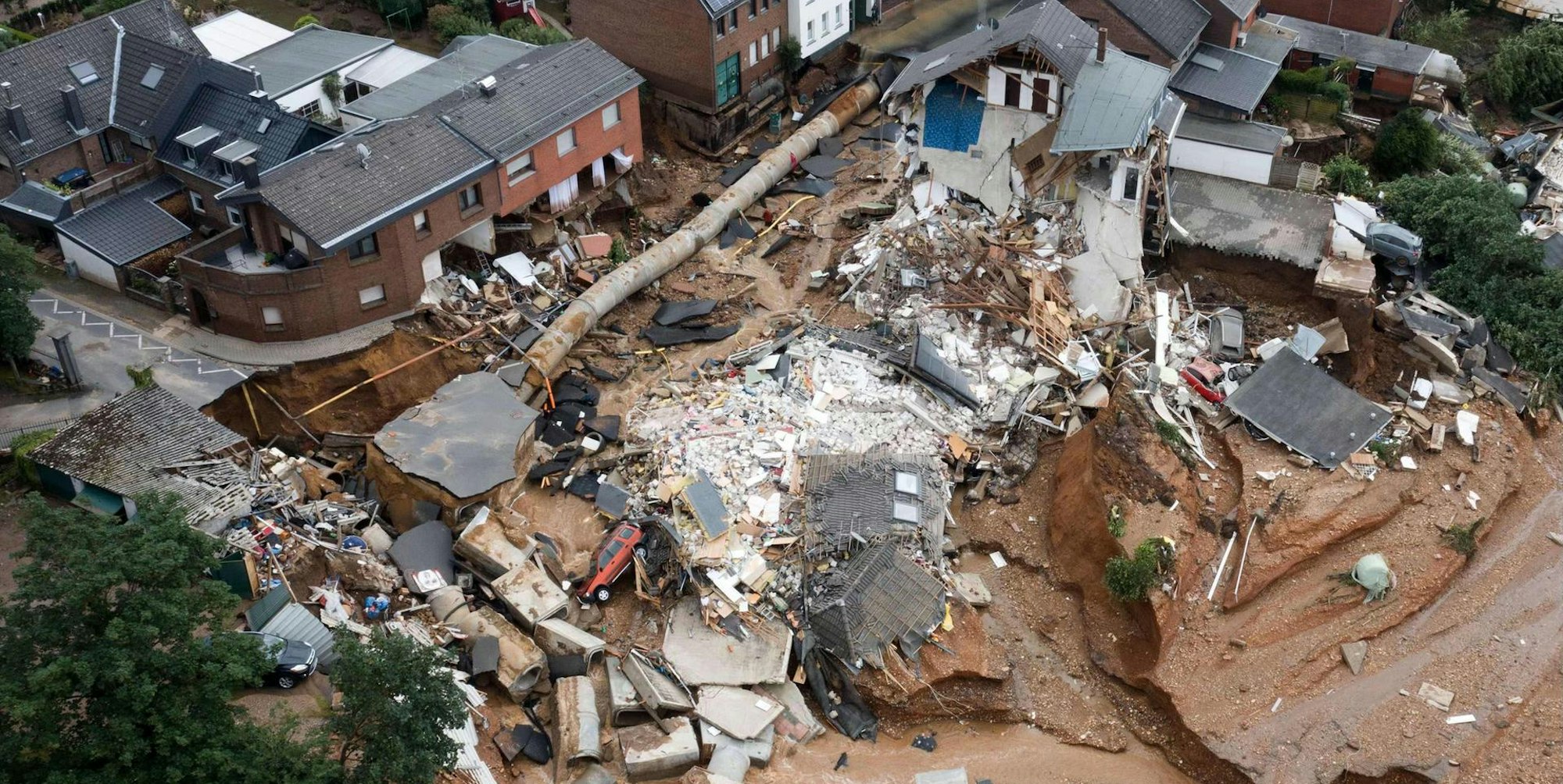 Zerstörung Erftstadt Luftbild