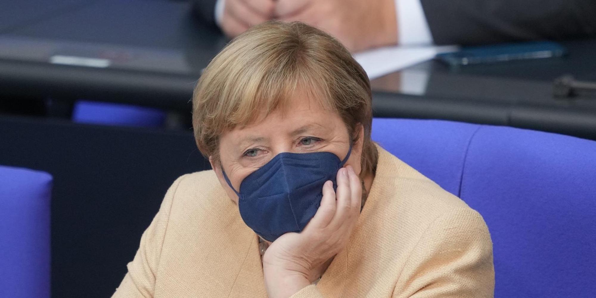 Angela Merkel Bundestag 070921