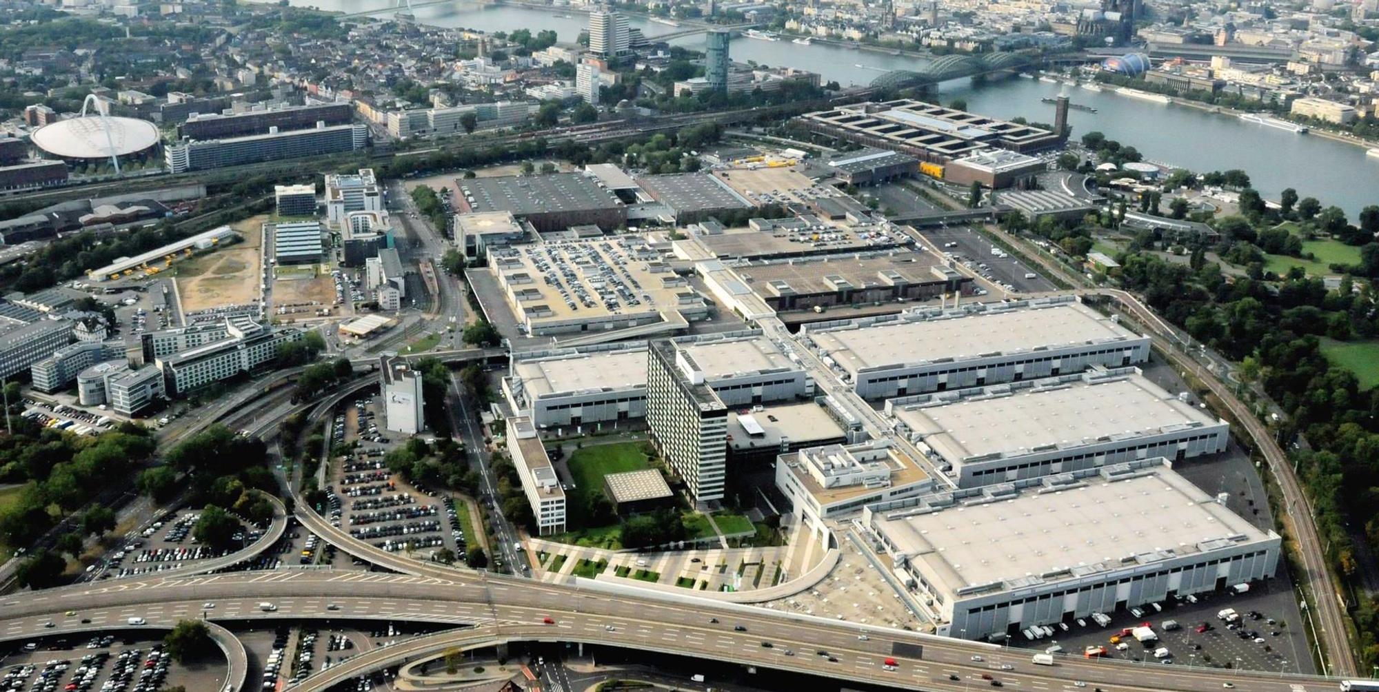 Messe Köln Luftaufnahme