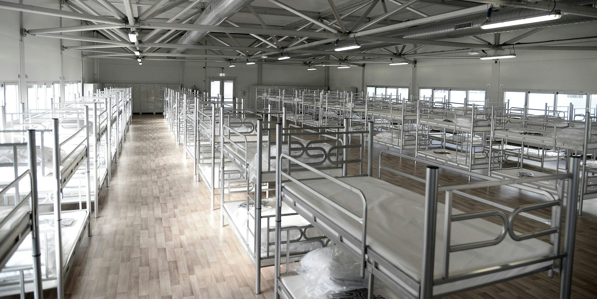 Flüchltinge Köln Hallen