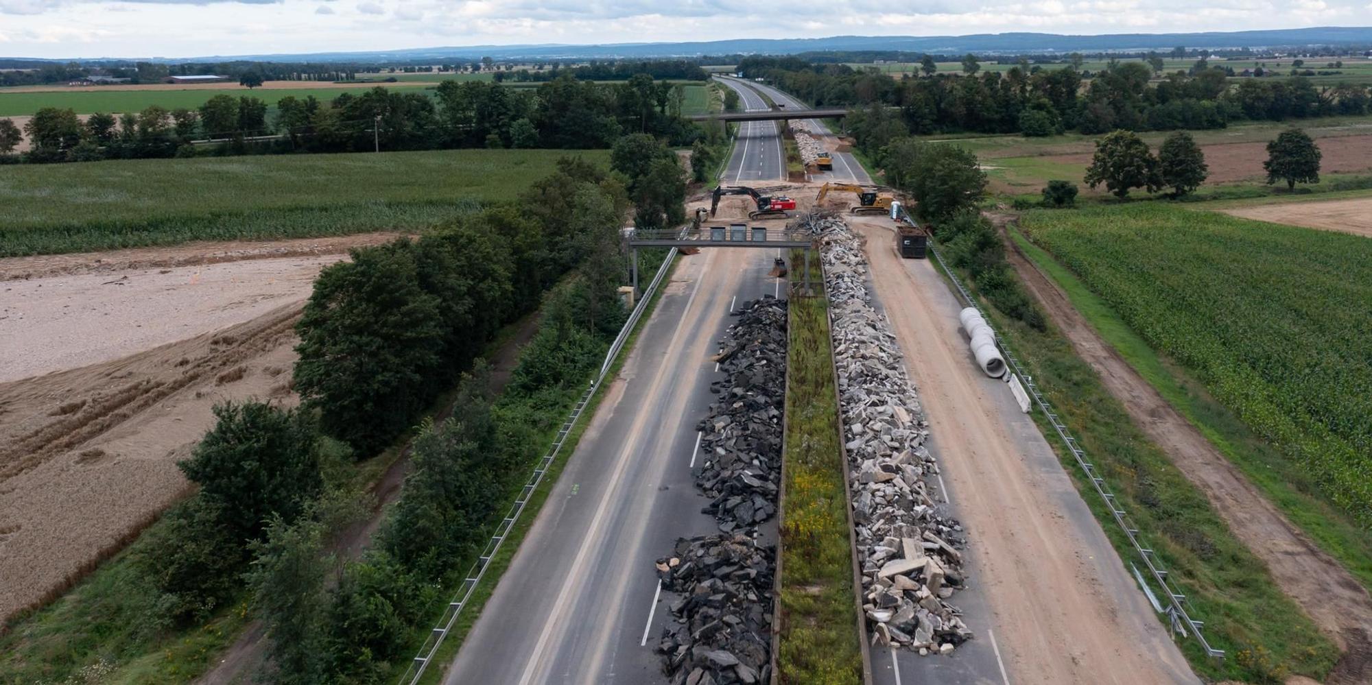 Flut Autobahn