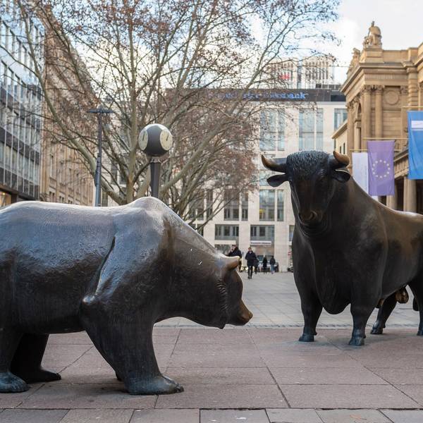 Bulle und Bär Börse Frankfurt Aktien Dax