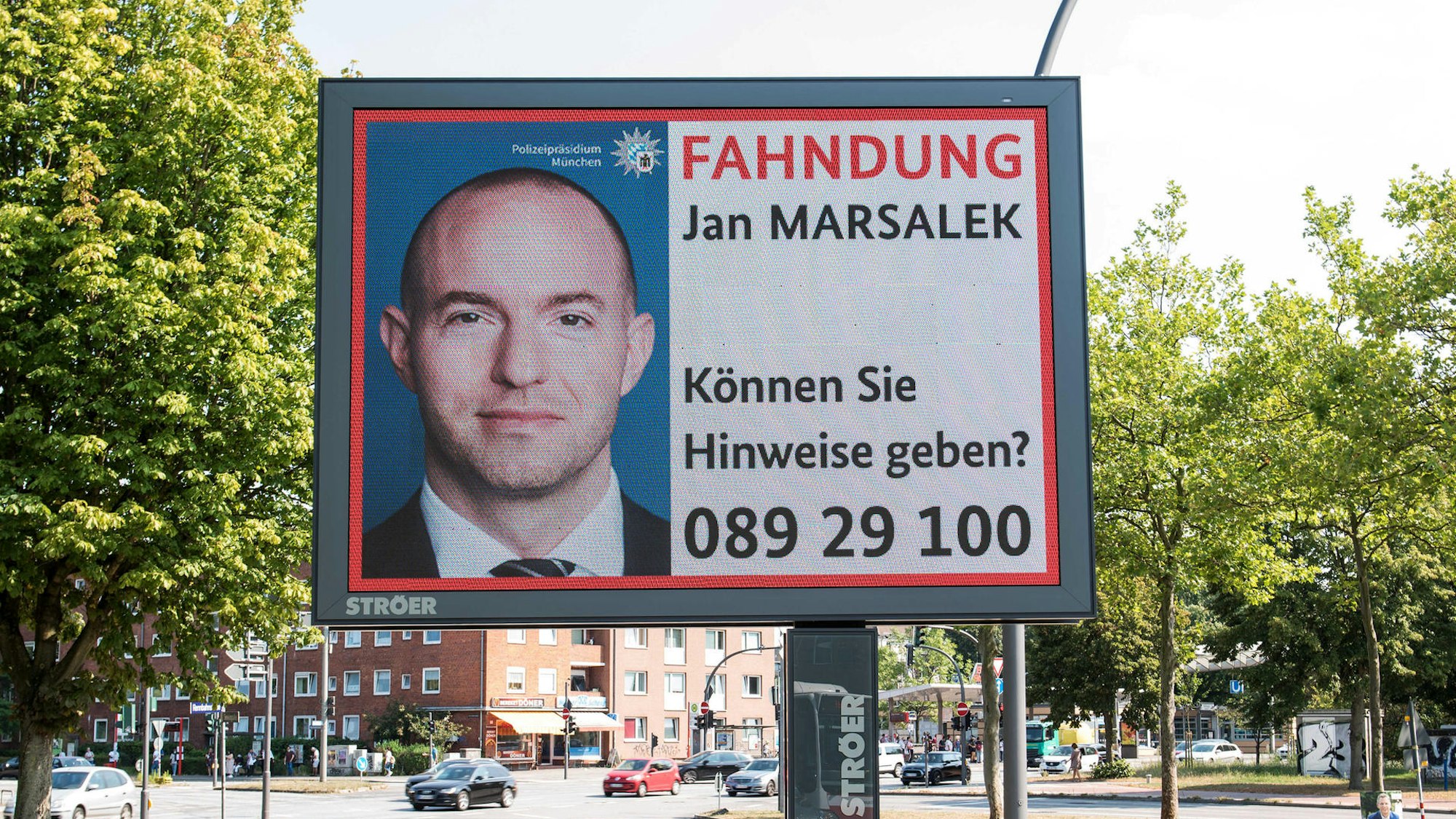 Ein Fahndungsaufruf nach Jan Marsalek.
