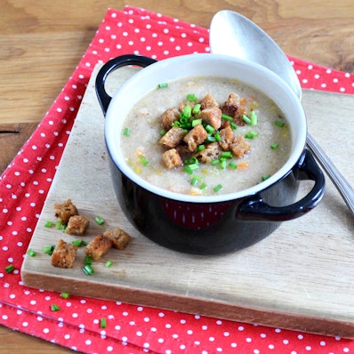 Gebrannte Grießsuppe
