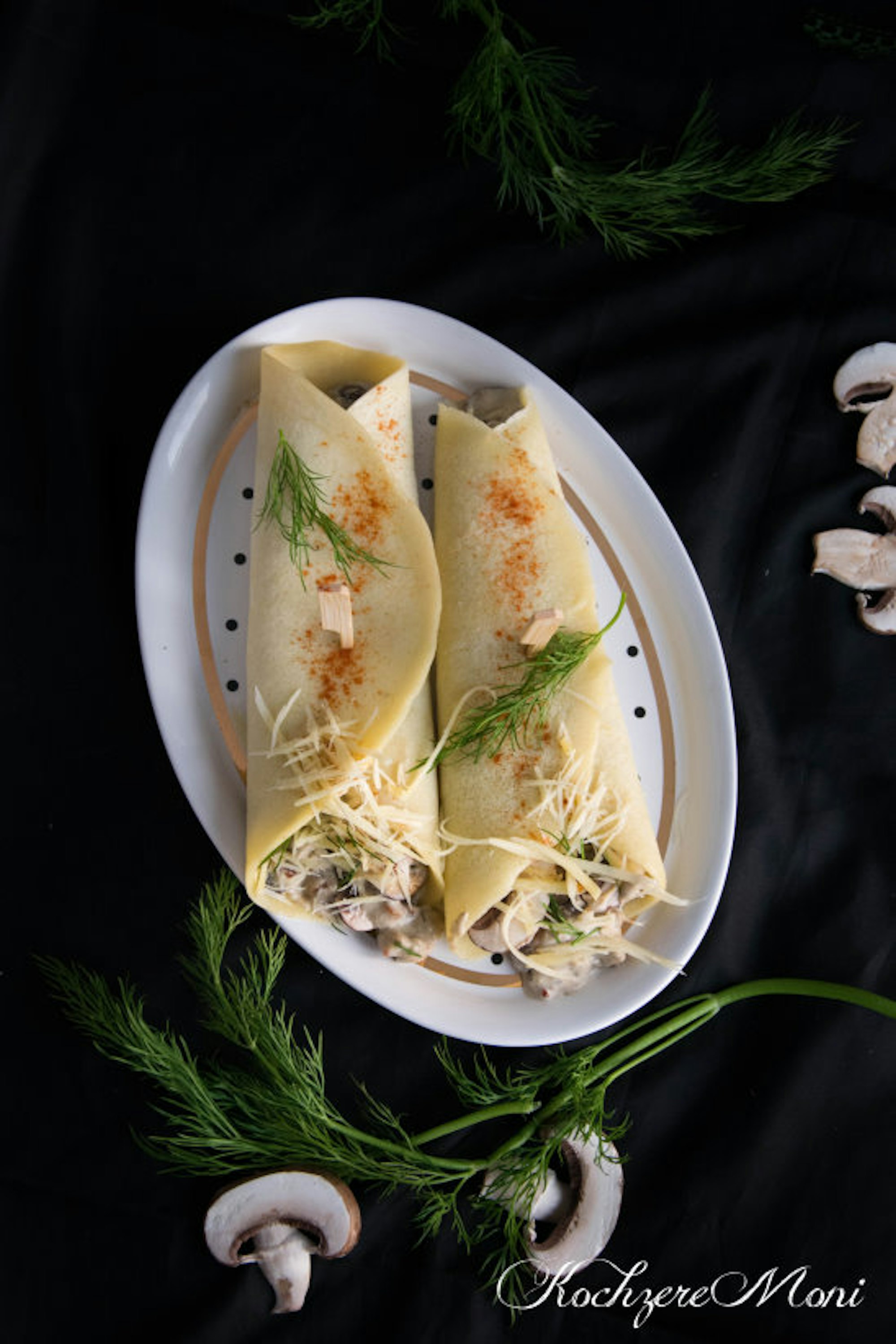 Pfannkuchen Champignonfüllung I