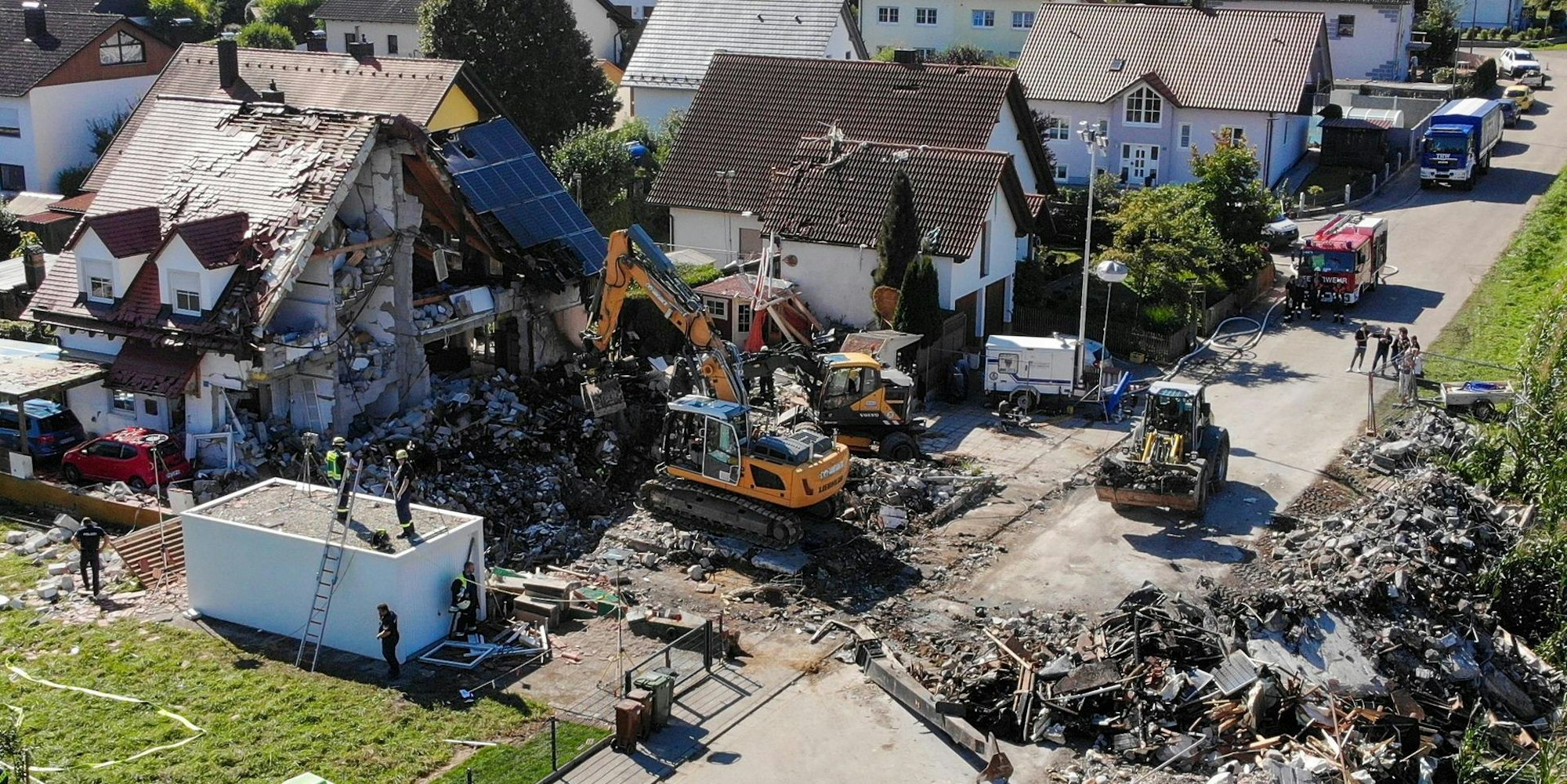 Rohrbach Haus explodiert
