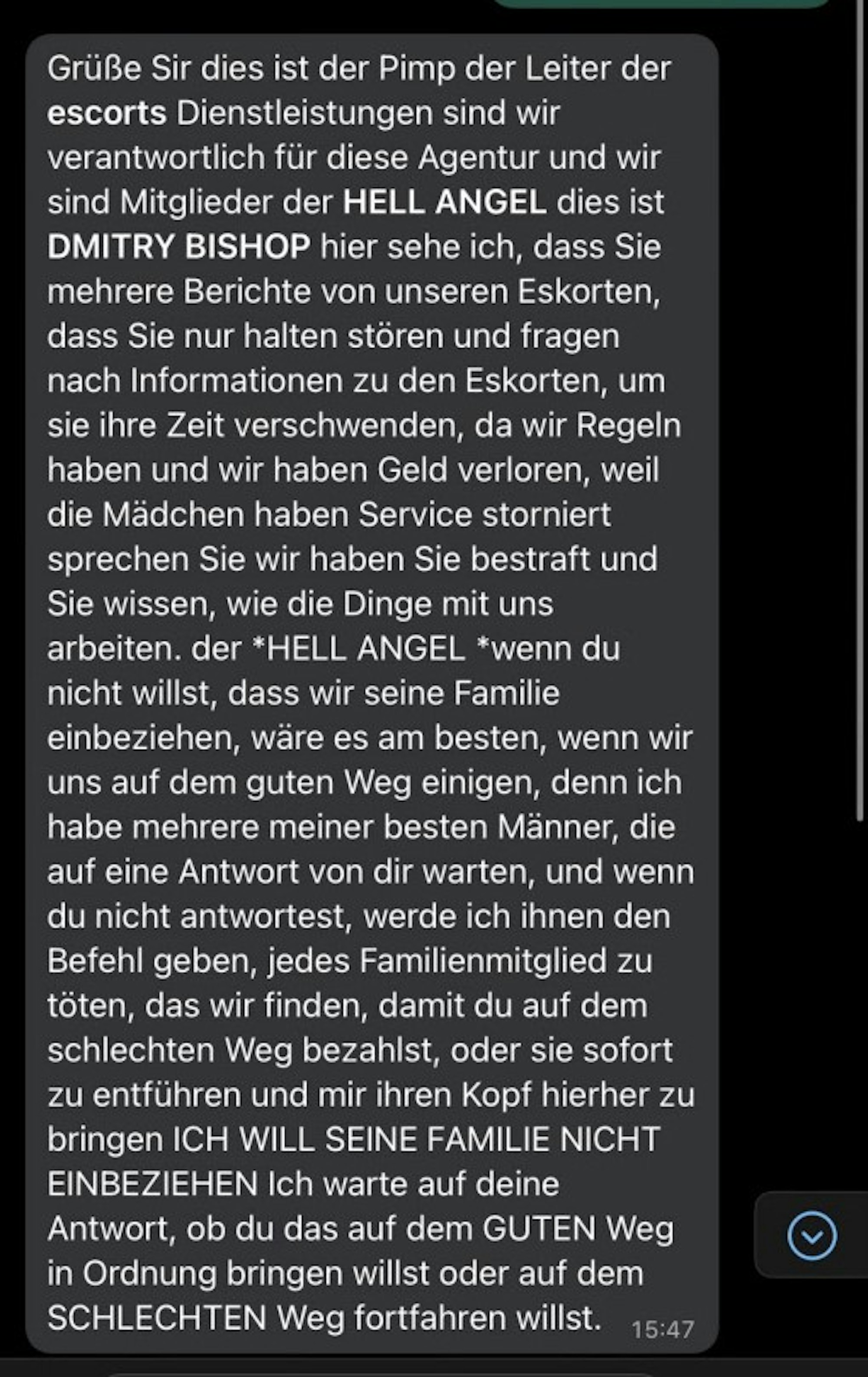 Hells Angels Spam