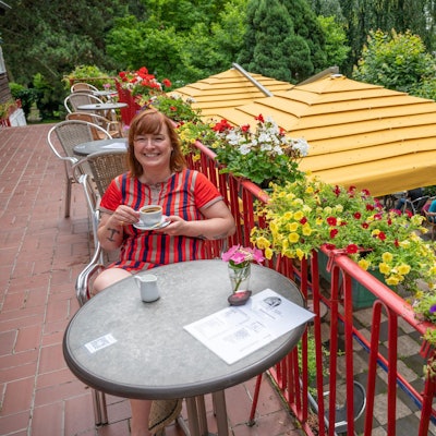 Floß Wiesenhaus im Cafe 2 Weiser