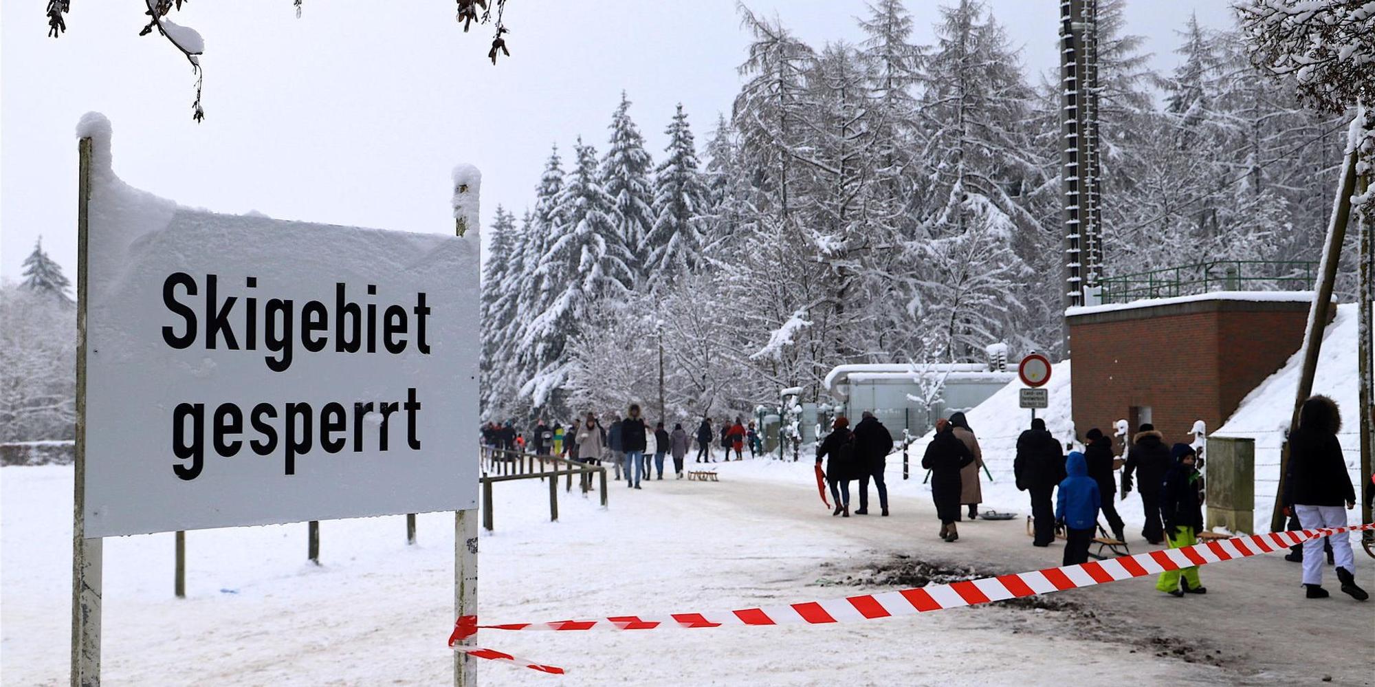 hellenthal gesperrt eifel schnee januar 2021