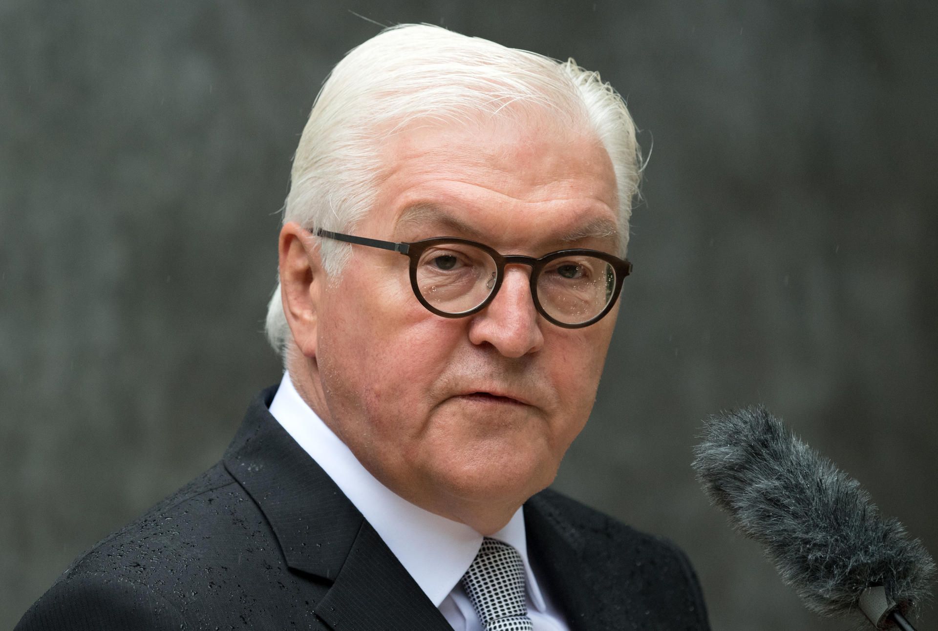 frank-walter steinmeier im tiergarten