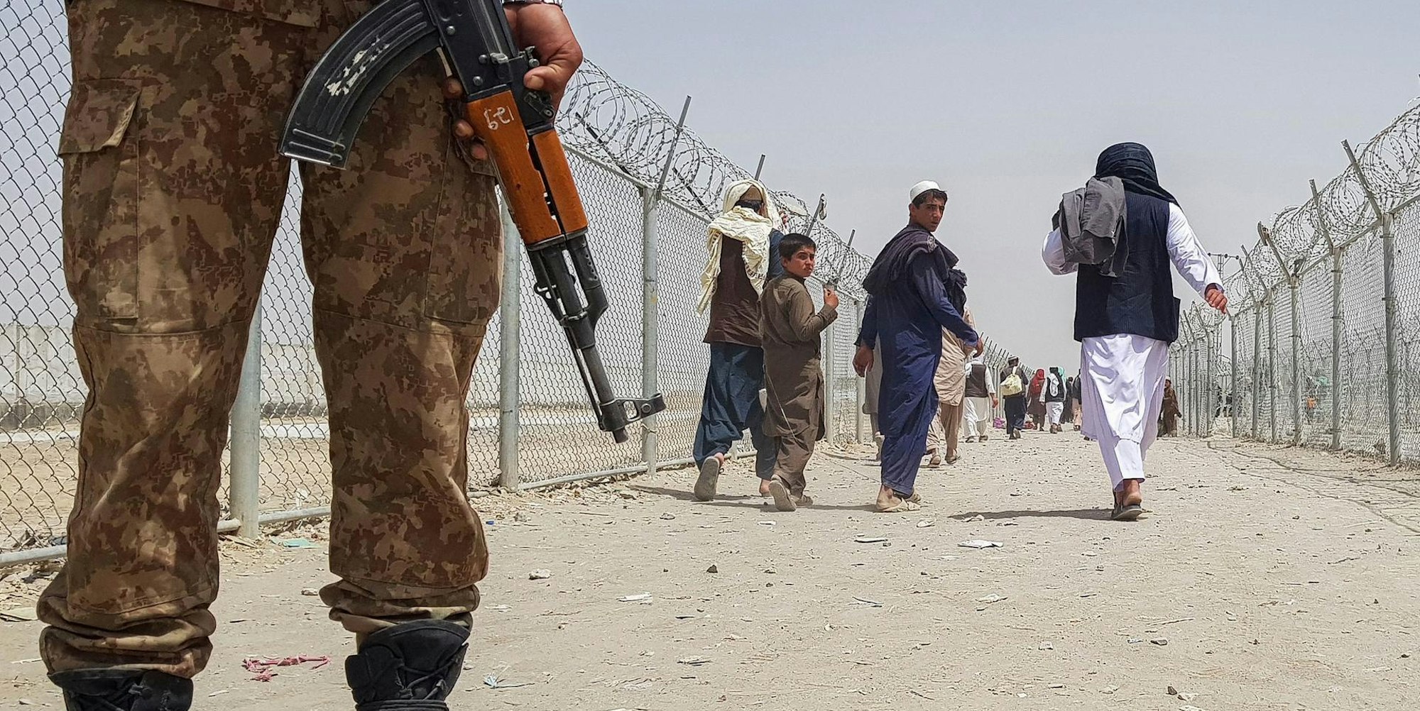 Pakistani Soldat Grenze