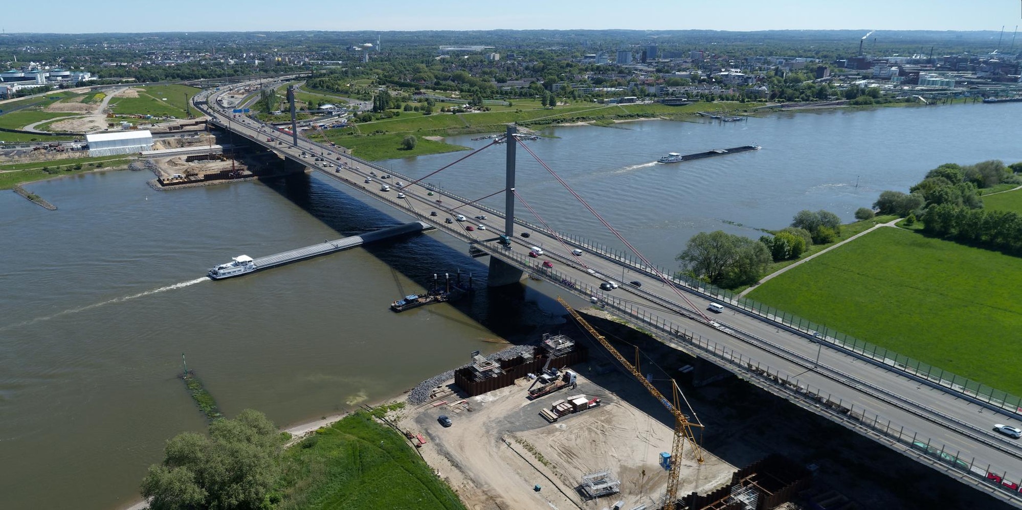 Leverkusener Brücke von oben