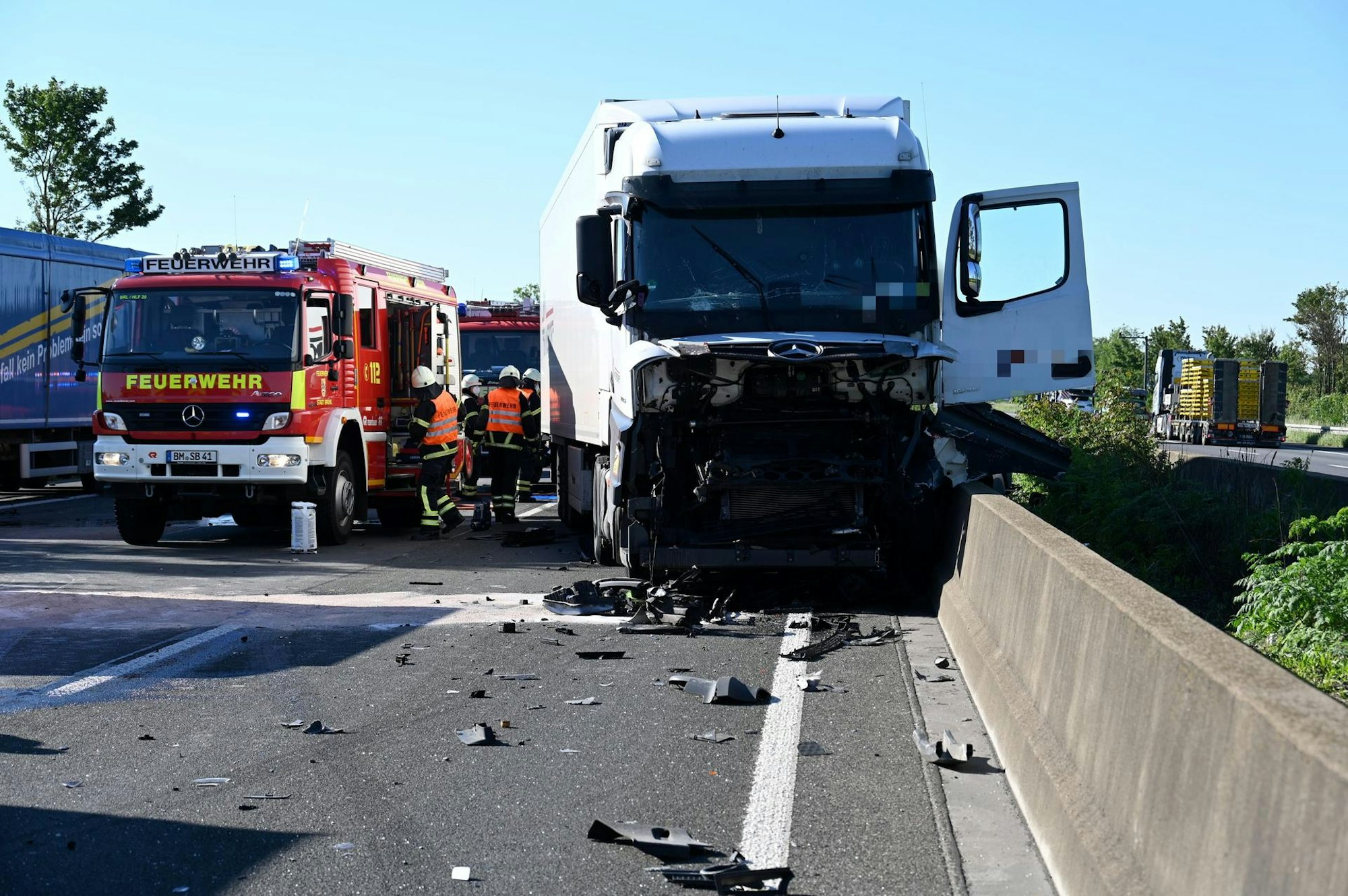 Unfall A1 Juni 2021 Lkw