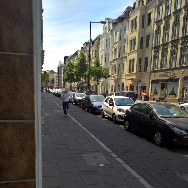 Flüchtiger Sudermanplatz gepixelt