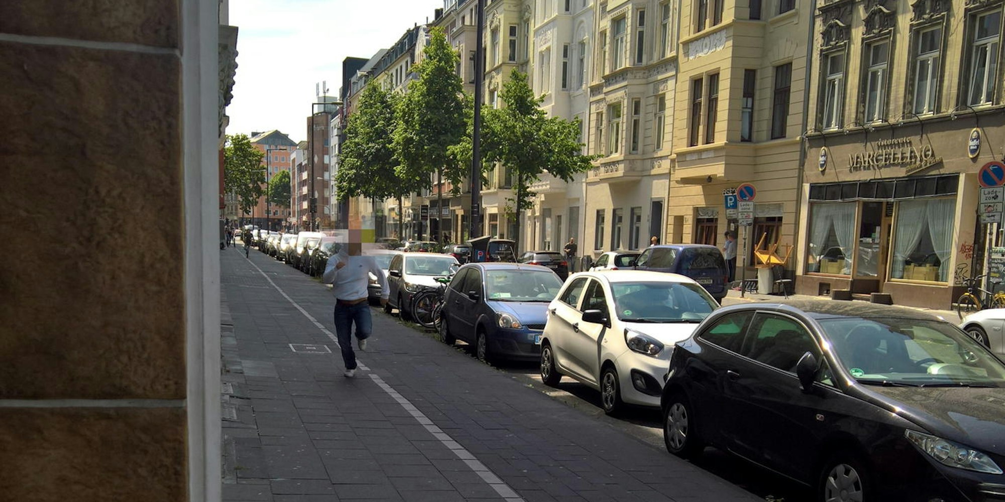 Flüchtiger Sudermanplatz gepixelt