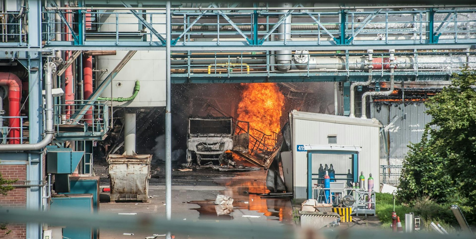 Explosion Leverkusen Chemiepark