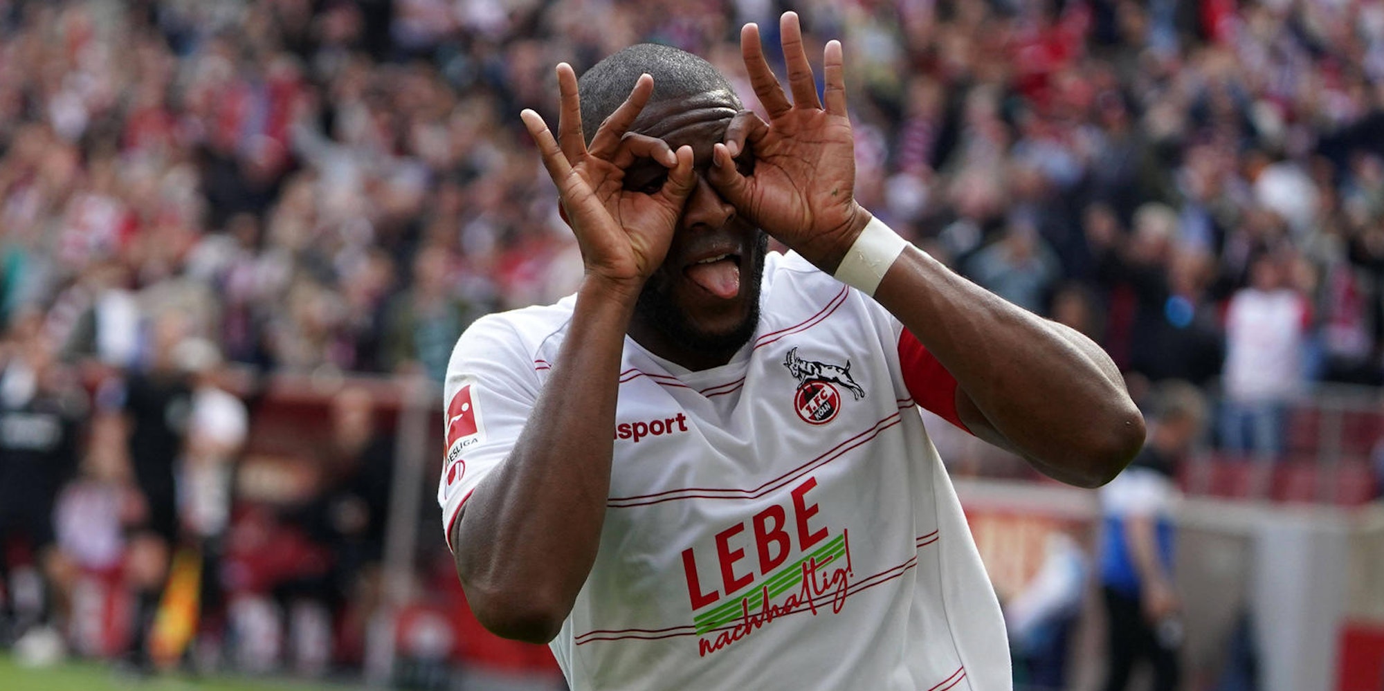 Modeste Jubel nach Tor