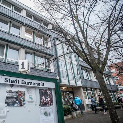 Infotafel Stadt Burscheid Rathaus
