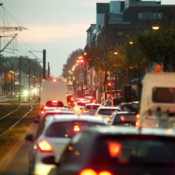 Pförtnerampel Stau