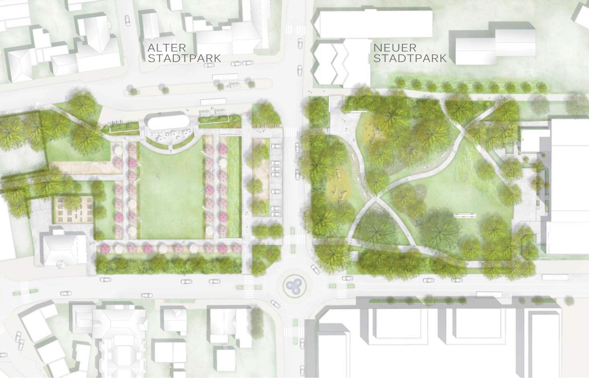 Stadtpark Planung