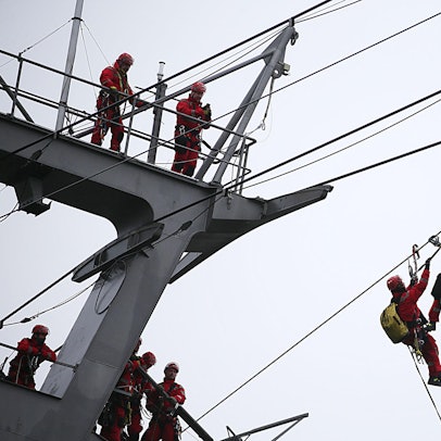 Seilbahn Rettung Probe