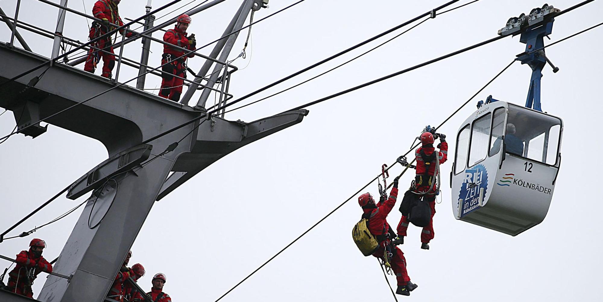 Seilbahn Rettung Probe