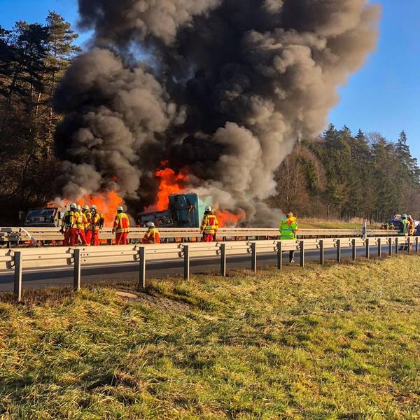A3 Unfall Militärkonvoi