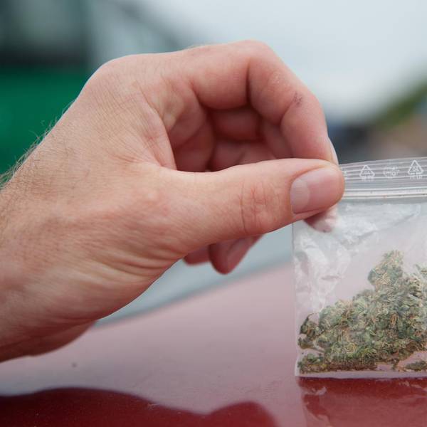 DPA Tüte mit Cannabis