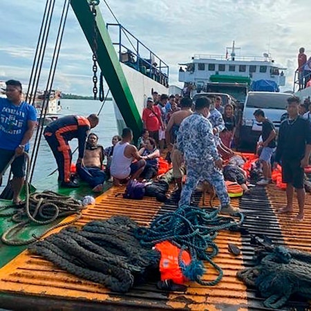 Brand Fähre Philippinen